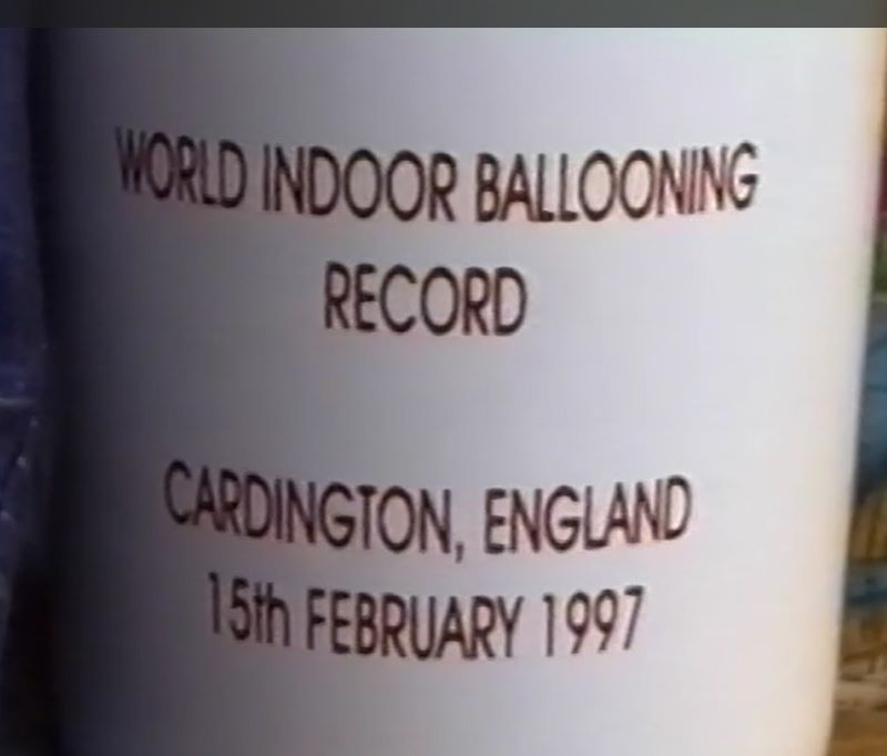 A picture of a china mug bearing words describing a balloon event